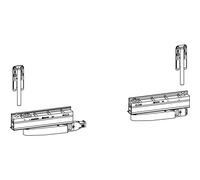 HAUTAU Atrium HKS 160 S sans fermeture centrale, droite, 160 kg, 1 carton de base, accessoires pour ferrures de fenêtre, fenêtres coulissantes, ferrures de porte coulissante