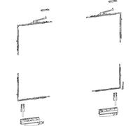 HAUTAU Atrium HKS 200 Z, décalage 13 mm, gauche, 160 kg, 1 carton de base, accessoires pour ferrures de fenêtre, fenêtres coulissantes, ferrures de porte coulissante