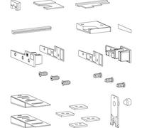 HAUTAU ThermoTop 2.1, TS jusqu'à 68 mm, schéma C, universel, 1 pièce, accessoires pour ferrures de fenêtre, fenêtre coulissante, ferrures de porte coulissantes