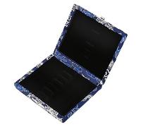 Hautbois Reeds Case, boîte de Rangement Titulaire Titulaire de roseaux en Tissu de Soie en Bois Couverture Souple en Tissu Doux avec 6 Trous Respirables pour Reeds hautbois(Bleu)