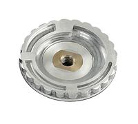 Haute 5000RPM Aluminium Caoutchouc Verrouillage Backer Pad 10,2 cm 100 mm Pierres Gemmes Bords Polisseuse Adaptateurs Filetage Laiton Design Torsions & Changements rapides Pad Backer Pad