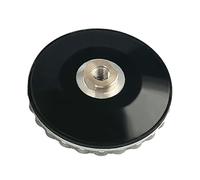 Haute 5000RPM Aluminium Caoutchouc Verrouillage Backer Pad 10,2 cm 100 mm Pierres précieuses Bords Polisseuse Adaptateurs en Laiton Design Aluminium Caoutchouc Adaptateurs pour Bordure de Pierre