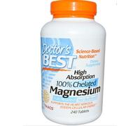 Haute Absorption Magnésium, 100 % Chélaté, 240 Tablettes - Doctor's Best
