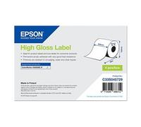 - Haute-brillance - adhésif permanent en acrylique - Rouleau (20,3 cm x 58 m) 4 rouleau(x) étiquettes continues - pour ColorWorks CW-C6000Ae,