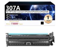 Haute Capacité 307A Cartouche de Toner Compatible pour HP Color LaserJet CP5225 CP5225n CP5225dn Imprimante, Nette et Durable, avec Puce,Black-1 Pack