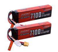 Haute capacité 3S batterie Lipo 7100mAh, 11,1V XT60 connecteur, 70C taux de décharge, 7100-3S70C-XT60-2 pièce111V