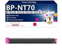 Haute Capacité BP-NT70 Cartouche de Toner de Remplacement pour Sharp BP-50C26 BP-50C65 BP-70C45 BP-70C31 BP-70C55 BP-70C36 BP-50C36 Imprimantes, Transparentes et Durables, avec Puce,Magenta-1 pack