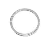 Haute capacité de charge Câble métallique en acier recouvert de PVC transparent de 1,2 mm de diamètre, structure 7 x 7, câble souple et flexible, corde de suspension, ligne de pêche(1.2mm-50M)