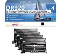 Haute Capacité DR920 Batterie Compatible pour Brother HL-EX415DW | HL-L5210DN HL-L5210DW HL-L5210DWT Imprimantes, Capacité 45000 Pages,Black-4 pack