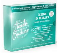 HAUTE COUTURE Lessive en feuilles - Efficacité maximale en format pré-dosé - Transport facile - Ecologique - Facile d'utilisation - 60 lavages