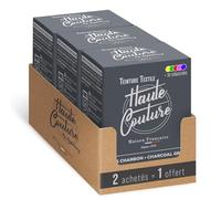 Haute Couture - Teinture Textile Gris Charbon - 3x350g Tout-en-un - Prêt à l'emploi pour Vêtements et Tissus