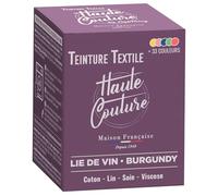 Haute Couture - Teinture Textile Lie de Vin - 350g Tout-en-un - Prêt à l'emploi pour Vêtements et Tissus