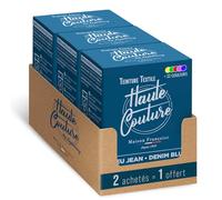 Haute Couture - Teinture Textile Tout-en-Un - Bleu Jean - 3x350g