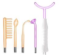 Haute Frequence Esthetique, Appareil Haute Frequence Esthetique avec 5 Electrodes pour Traitement de l'acné, Peau de serrage, Réduction des rides, Réduire la chute des cheveux