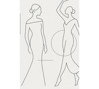 Haute Lines - A Fashion Sketchbook for Visionaries | 240 Pages, 6x9: Where every line speaks style - for designers, stylists, and souls that sketch in silence.