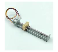 Haute performance Micro moteur pas à pas linéaire 15 mm avec écrou métallique, bloc mobile, moteur pas à pas biphasé 4 fils, longue tige à vis, imprimante 3D DIY Accessoires DIY