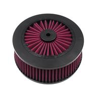 Haute perméabilité Filtre d'admission d'air pour moto 0206-0091, compatible avec les pièces de rechange Venturi, rouge Structure interne métallique
