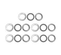Haute précision pour des boîtes de vitesse à vitesse réduite de vérins verticaux de pompes Roulements à billes de poussée industriels 5Pcs Heavy Duty Steel Plan Axial Load Bearings (51107)