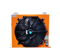 Haute précision Refroidisseur d'air hydraulique refroidisseur d'huile refroidi par Air plaque-aileron refroidisseurs d'huile hydrauliques en aluminium 100L/MIN Largement applicable(AC 220V)