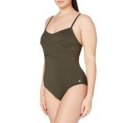 Haute pression A1001 - Maillot de bain une pièce - Uni - Femme - Vert (Kaki), 46 (Taille faricant: 46)