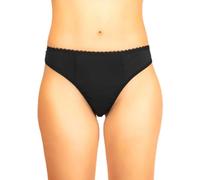 Haute pression Culotte String Fuite urinaire pour Femme de Couleur uni Noir avec Dentelle Elastique à la Taille,Réf Lavande T40, absorbante et réutilisable
