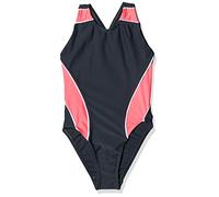 Haute pression Fille 999 Maillot de bain une pi ce, Gris/Rouge/Blanc, 10 ans EU