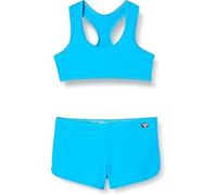 HAUTE PRESSION Fille Ensemble Deux Pièces Uni Bikini, Turquoise, 16 Ans EU