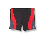 Haute pression Garçon B15 Maillot de bain, Noir/Gris/Rouge, 14 ans EU