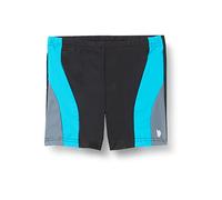 Haute pression Garçon B15 Maillot de bain, Noir/Gris/Turquoise, 12 ans EU