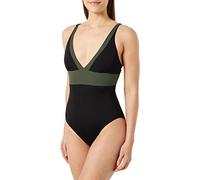 HAUTE PRESSION T1005 CO3 Maillot de Bain Une pièce, Noir et Kaki, 44 Femme