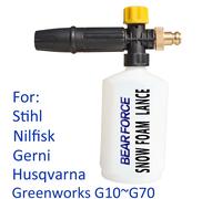 Haute Pression Voiture Laveuse Neige Mousse Lance Savon Pistolet Buse Mousse Générateur Pour Nilfisk Gerni Omax Stihl Greenworks Husqvarna