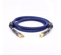 Haute qualité 2/3 / 5ft Gold Plaqué Audiophile CAD USB Câble A à Bcc Câble HiFi Audio (Cable Length : 0.75cm)