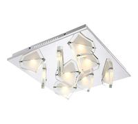 Haute Qualité 40,5W LED Lampe De Plafond Chambre D'Amis Chrome Verre Big.light