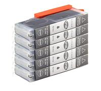Haute qualité Compatible Cartouche d’Encre pour Canon PGI 570 CLI 571 XL pour Pixma TS8050 MG7750 TS8053 MG7751 TS9055 MG7700 TS8052 TS8051 TS9050 MG7752 Imprimante (5 Gris)