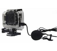 Haute qualité pince sur Mini USB revers téléphone portable Microphone mains libres micro couleur noire vente chaude pour GOPRO Hero 3 GO PRO 4