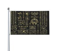 Haute Qualité Pirate Drapeaux 90X150Cm Dieux Et Hiéroglyphes De L'Égypte Ancienne Drapeau De Jardin Individualité Drapeau Personnalisé Pour Décoration D'Intérieur, Festival