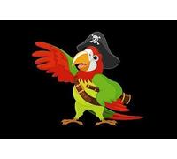 Haute Qualité pour U24 Drapeau du Perroquet Pirate Bateau Drapeau 20 x 30 cm