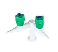 Haute qualité Robinet de laboratoire D4005 à double sortie verticale à angle droit pour laboratoire de chimie scolaire et universitaire