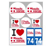 Haute Savoie (8 autocollants variés) - Sticker/autocollant