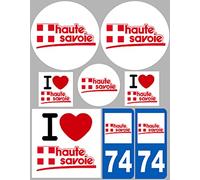 Haute Savoie (8 autocollants variés) - Sticker/autocollant