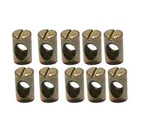 Haute stabilité 10pcs / set m6 / meubles croix trou écrou en acier de carbone écrou boulon boulon boulon tonneau d'écrou meubles accessoires outils pièces pièces Compléter ( Color : 20mm , Size : M8 )