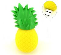 Haute Vitesse 8/16/32/64/128 Go 2.0 Clé USB Fruit Ananas Ananas Vert et Jaune Clé Flash Pen Drive Memory Stick Portable et utileTraitement de la Mode