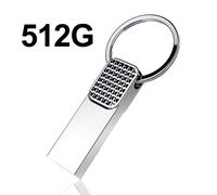 Haute Vitesse USB 3.0 2TB Noir Pen Drive 1TB Mémoire USB Flash Drive 512G Pendrive TYPE-C Cle USB Stick Portable SSD - Type silver 512GB #B