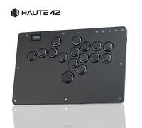 Haute42 Joystick Arcade contrôleur sans levier Hitbox Fightstick pour PC/ Ps4/ps5/Steam Fight Stick Arcade Hitbox contrôleur R16 Black
