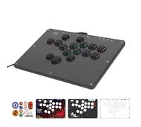 Haute42 Manette sans levier pour jeu d'arcade : panneau de graffiti U16 DIY - Série Retro Rims - Interrupteur à profil bas en cristal à 16 touches - Contrôleur RVB personnalisé pour PC/Switch