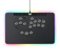 Haute42 Manette sans levier pour jeu d'arcade : X1 profil bas - Trois modules amovibles - Facteur de forme extra large - Rétroéclairage ambiant - Commutateur de verrouillage tournoi pour