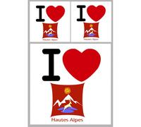 Hautes Alpes (05) - 1fois 10cm - 2fois 5cm - Sticker/Autocollant