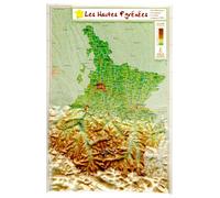 Carte en relief - Hautes-Pyrénées - 31 x 21 cm | Relief Editions