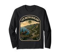 Hautes Terres du Cap-Breton Canada Vintage Nouvelle-Écosse Manche Longue