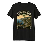 Hautes Terres du Cap-Breton Canada Vintage Nouvelle-Écosse T-Shirt Haut de Gamme